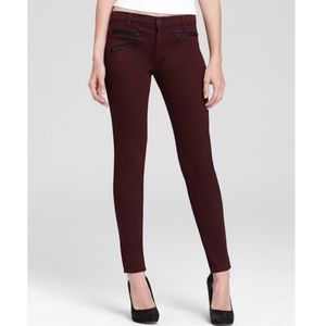 J Brand Zoey Zip Skinny Jeans in Lava